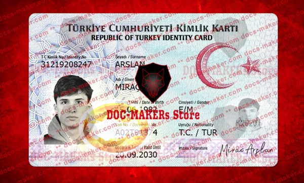 Turkey ID Card – V1 – PSD Template
